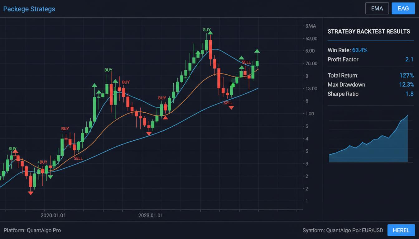 MT5 backtest report showing trade-by-trade results with equity curve